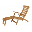 Barlow Tyrie Commodore Folding Steamer Chair with 52cm Footrest