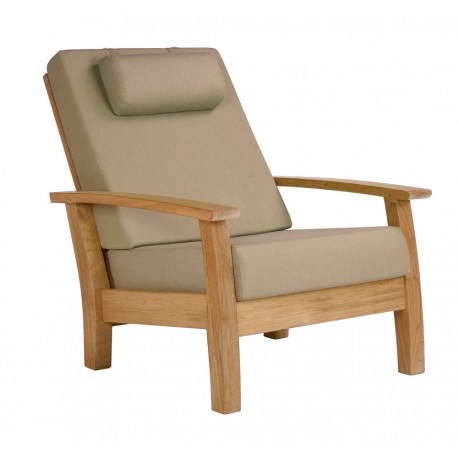 Barlow Tyrie Haven Deep Seating Reclining Armchair with Seat and Back Cushions