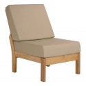 Barlow Tyrie Haven Deep Seating Middle Unit with Seat and Back Cushions