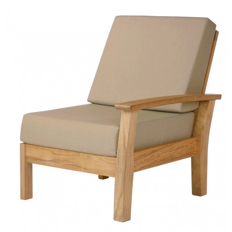 Barlow Tyrie Haven Deep Seating Right End Unit with Seat and Back Cushions