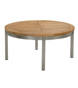 Barlow Tyrie Equinox 100cm Round Conversational Table with Teak Top