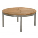 Barlow Tyrie Equinox 100cm Round Conversational Table with Teak Top