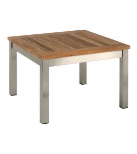Barlow Tyrie Equinox 60cm Square Coffee Table with Teak Top