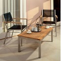 Barlow Tyrie Equinox 100cm Rectangular Coffee Table with Teak Top