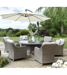 Kettler Charlbury 6 Seater Round Casual Dining Set