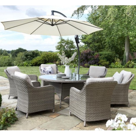 Kettler Charlbury 6 Seater Round Casual Dining Set