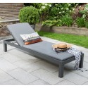 Kettler Elba Lounger Grey with Cushion