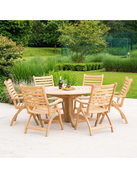 Alexander Rose Roble 6 Seater Dining Set