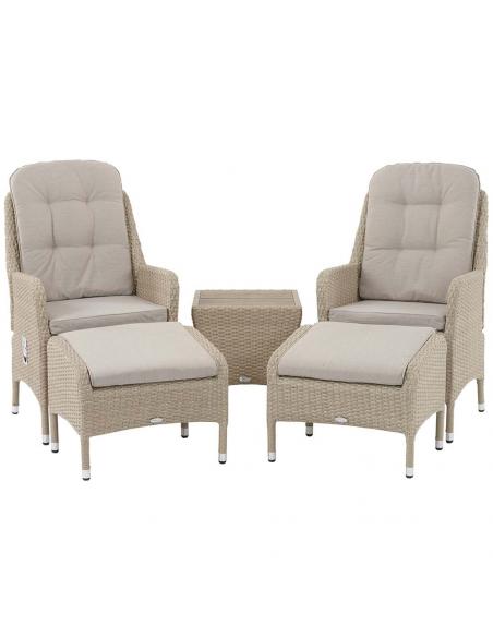 Bramblecrest Tetbury Nutmeg Recliner Set with Tree-Free Top Table