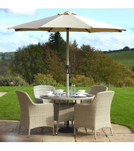 Bramblecrest Tetbury Nutmeg 4 Seater Dining Set
