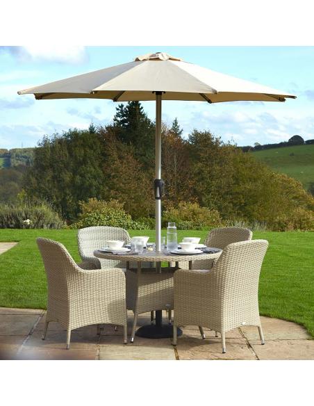 Bramblecrest Tetbury Nutmeg 4 Seater Dining Set