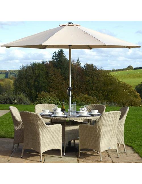 Bramblecrest Tetbury Nutmeg 6 Seater Dining Set