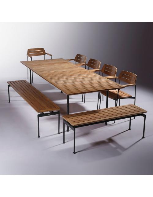 Barlow Tyrie Layout 130 Bench - Forge Grey