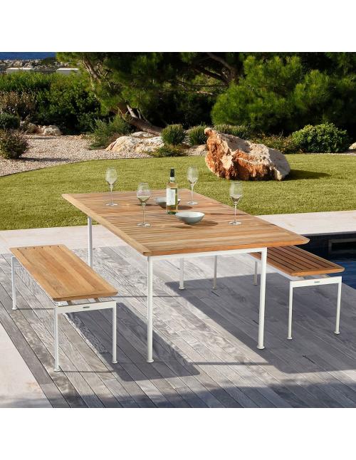 Barlow Tyrie Layout 130 Bench - Arctic White
