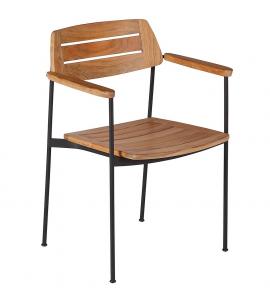Barlow Tyrie Layout Stacking Armchair - Forge Grey