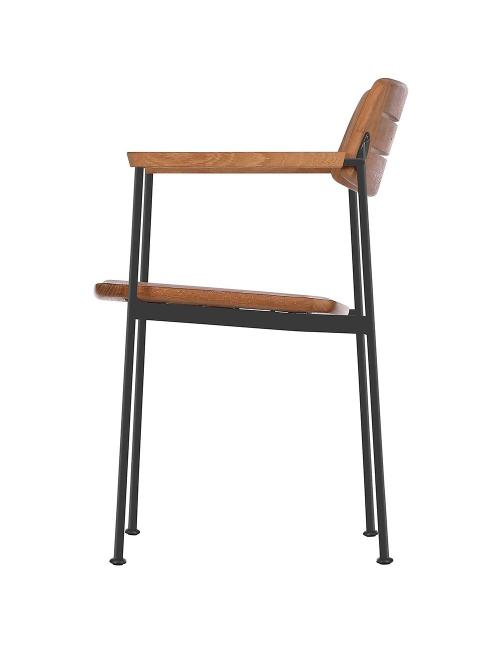 Barlow Tyrie Layout Stacking Armchair - Forge Grey
