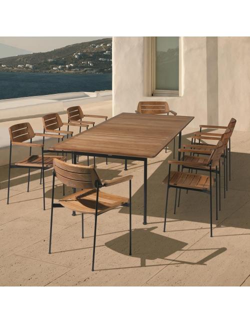 Barlow Tyrie Layout Stacking Armchair - Forge Grey