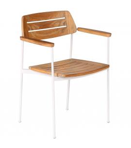 Barlow Tyrie Layout Stacking Armchair - Arctic White