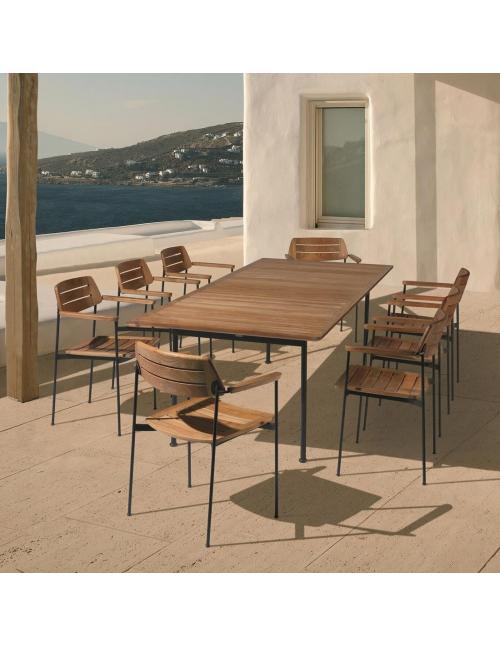 Barlow Tyrie Layout 200 Rectangular Table - Forge Grey