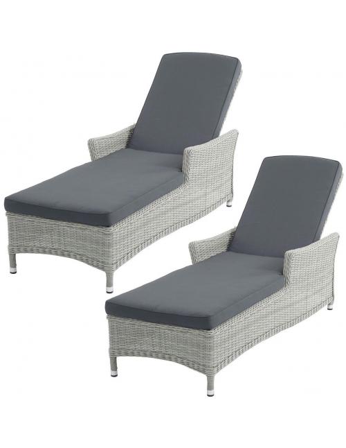 Bramblecrest Monterey Dove Grey Loungers (Set...