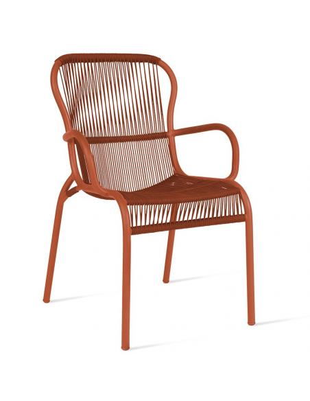 Vincent Sheppard Loop Dining Chair Rope Terracotta