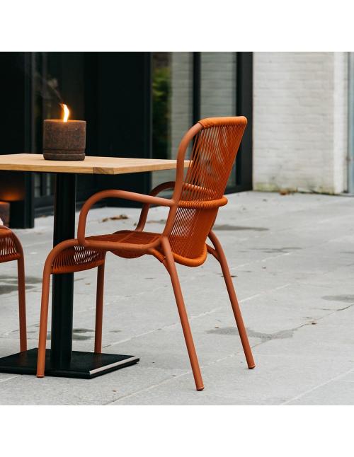 Vincent Sheppard Loop Dining Chair Rope Terracotta