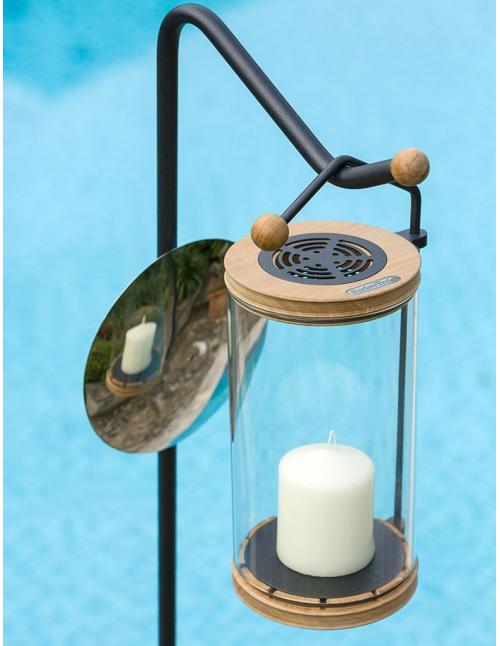 Barlow Tyrie Luna Lantern with Stand and Candle