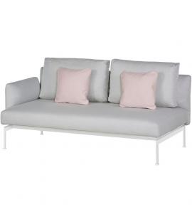 Barlow Tyrie Layout Double Seat with Single Low Arm – Arctic White Frame