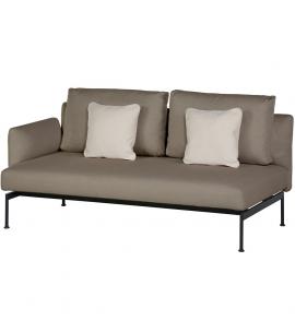 Barlow Tyrie Layout Double Seat with Single Low Arm – Forge Grey
