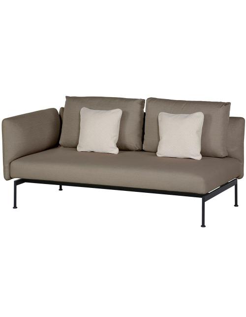 Barlow Tyrie Layout Double Seat with Single High Arm – Forge Grey Frame