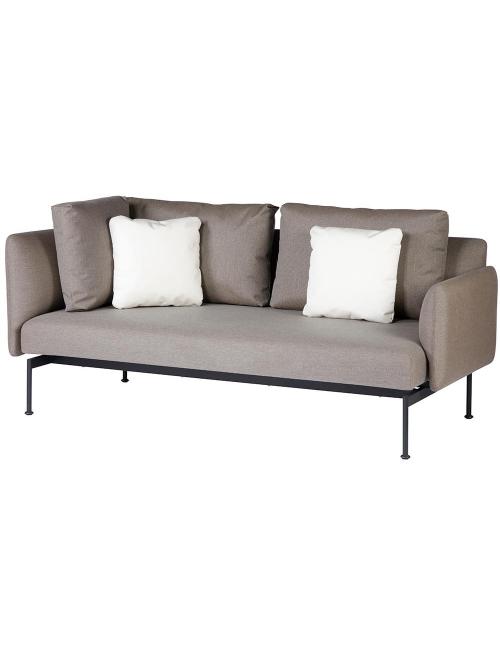 Barlow Tyrie Layout Double Corner Seat with Single Low Arm – Forge Grey Frame