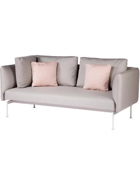 Barlow Tyrie Layout Double Corner Seat with Single High Arm – Arctic White Frame