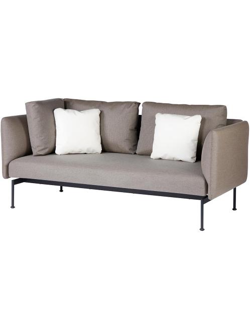 Barlow Tyrie Layout Double Corner Seat with Single High Arm – Forge Grey Frame