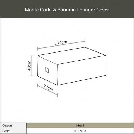 Bramblecrest Monte Carlo & Panama Lounger Cover FC02LGX