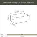 Bramblecrest Large Rectangle Fire Pit Set Covers  - Long Right CVLRMS1X
