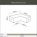 Bramblecrest Tetbury Mini Sofa Set Covers CVMS1TX
