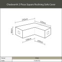 Bramblecrest Chedworth 2 Piece Square Reclining Sofa Cover FCM2P1X