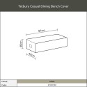 Bramblecrest Tetbury Square Sofa Set Covers CVMS2TX