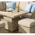 Bramblecrest UBWSC1 Sky Blue Wicker Square Season-Proof Scatter Cushion