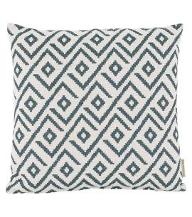 Bramblecrest UGSC2 Green Geometric Square Season-Proof Scatter Cushion