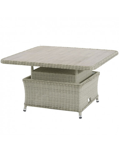 Bramblecrest Monterey Dove Grey Casual Dining Set with Square Adjustable Table