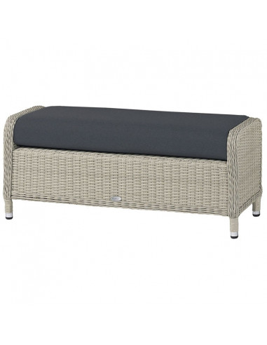 Bramblecrest Monterey Dove Grey Casual Dining Set with Square Fire Pit Table