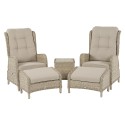 Bramblecrest Chedworth Sandstone Deluxe Recliner Set