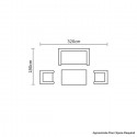 Bramblecrest Chedworth Sandstone 2 Seat Sofa Set