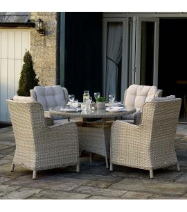 Bramblecrest Chedworth Sandstone 4 Seater Dining Set