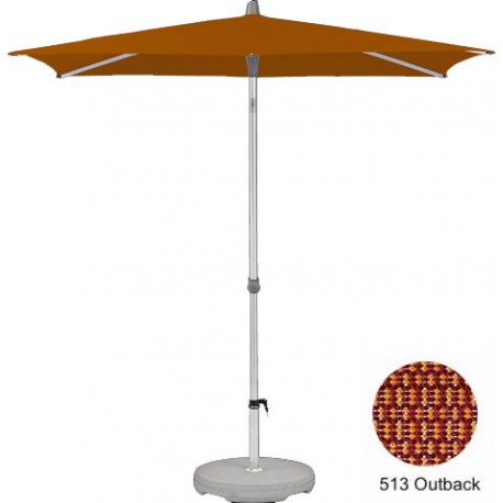 Glatz Alu Smart 2.1mx1.5m Rectangular Parasol