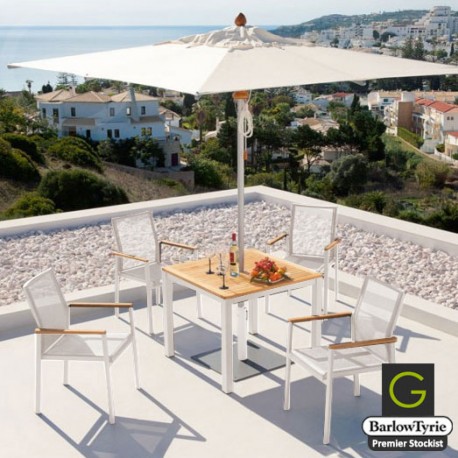 Barlow Tyrie Aura 4 Seater Dining Set