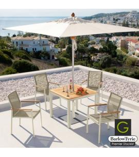 Barlow Tyrie Aura 4 Seater Dining Set