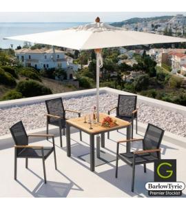 Barlow Tyrie Aura 4 Seater Dining Set