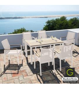 Barlow Tyrie Aura 6 Seater Dining Set